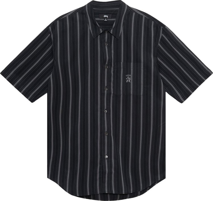 

Рубашка Stussy Boxy Short-Sleeve 'Black', черный