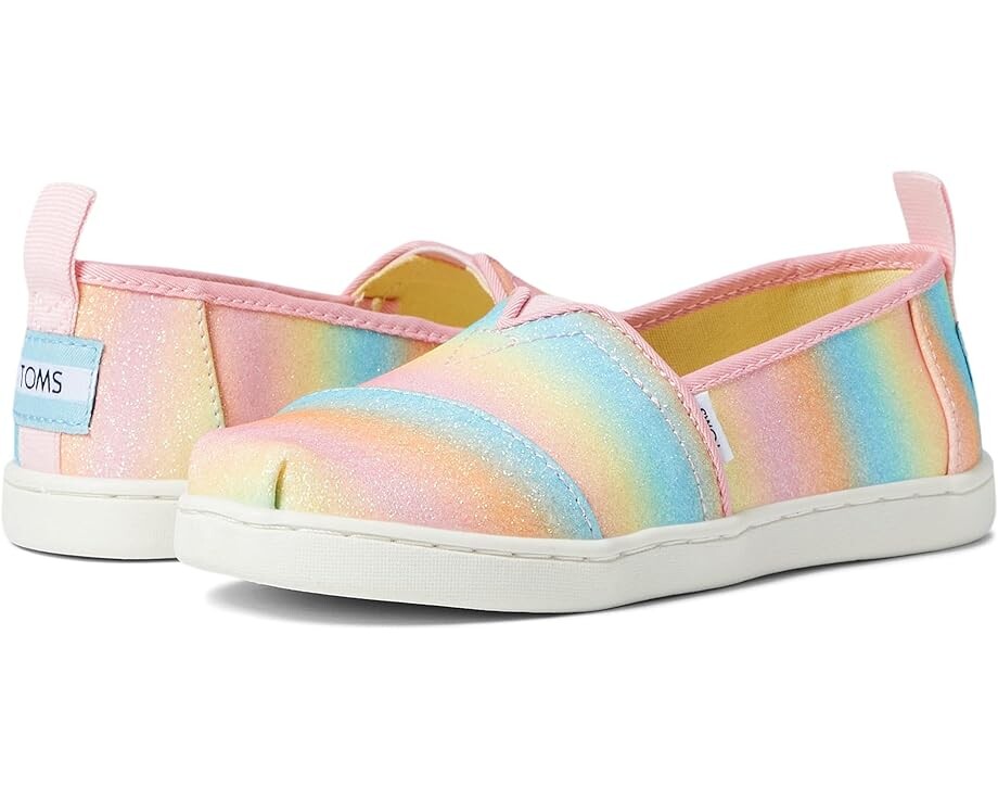 Лоферы Toms Alpargata Espadrille, цвет Candy Pink Gradient Glitter 6 size mixed 6 sets aurora nail glitter powder gradient hexagon glitter holographic iridescent flakes slice sparkly chunky 60g