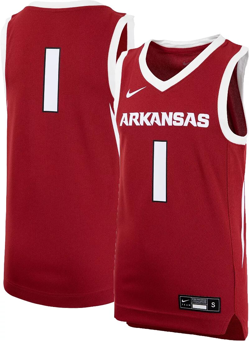 

Реплика баскетбольной майки Nike Youth Arkansas Razorbacks # 1 Cardinal