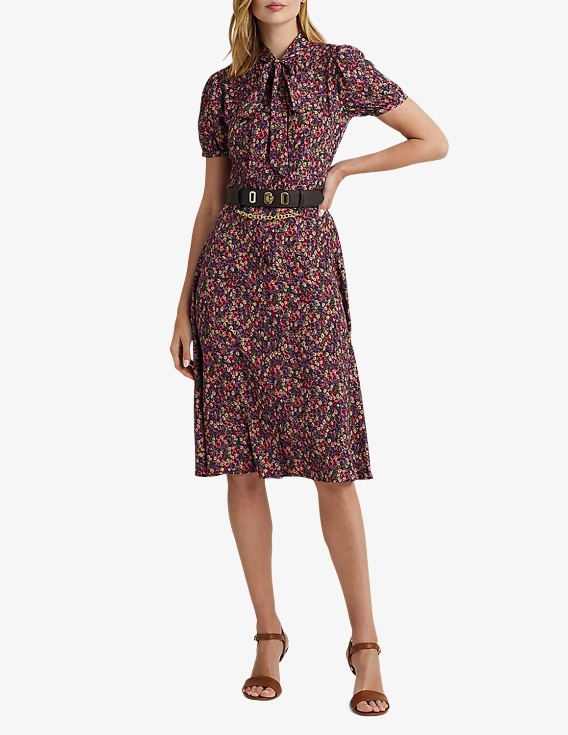 

Платье с короткими рукавами Lauren Ralph Lauren, разноцветный