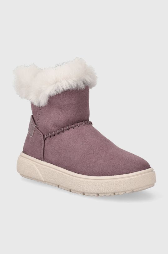 цена Детская зимняя обувь Geox J36HUD 000AU J THELEVEN, фиолетовый