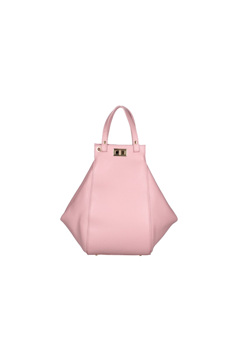 Кожаная сумка-хобо Viola Castellani, розовый