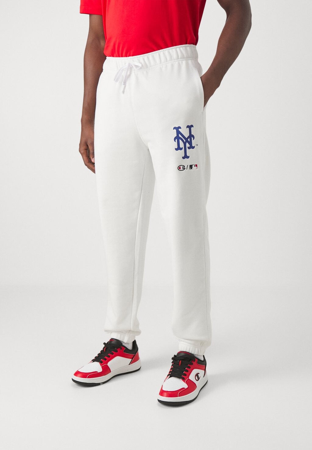 

Team БРЮКИ MLB с эластичными манжетами Champion, цвет white/royal
