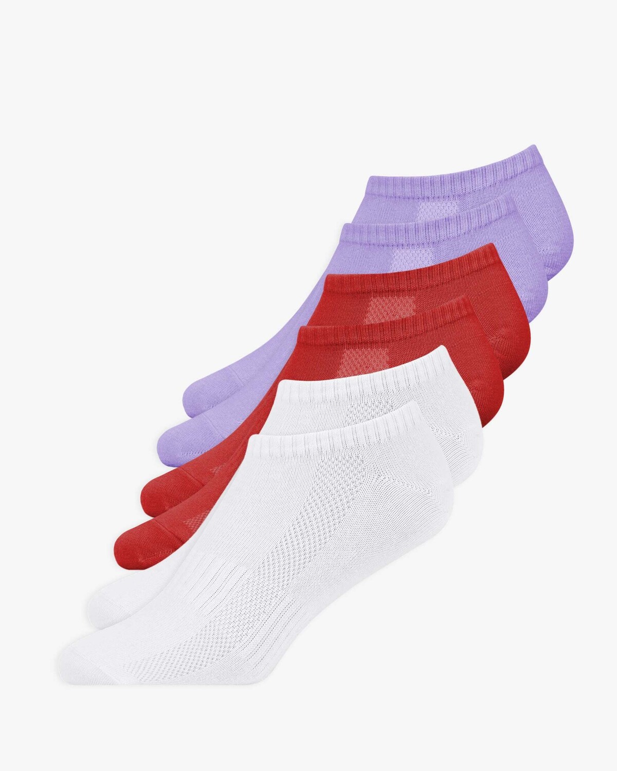 

Носки SNOCKS Bio Baumwolle 6 шт, цвет Mix (Dunkelrot/Weiß/Flieder)