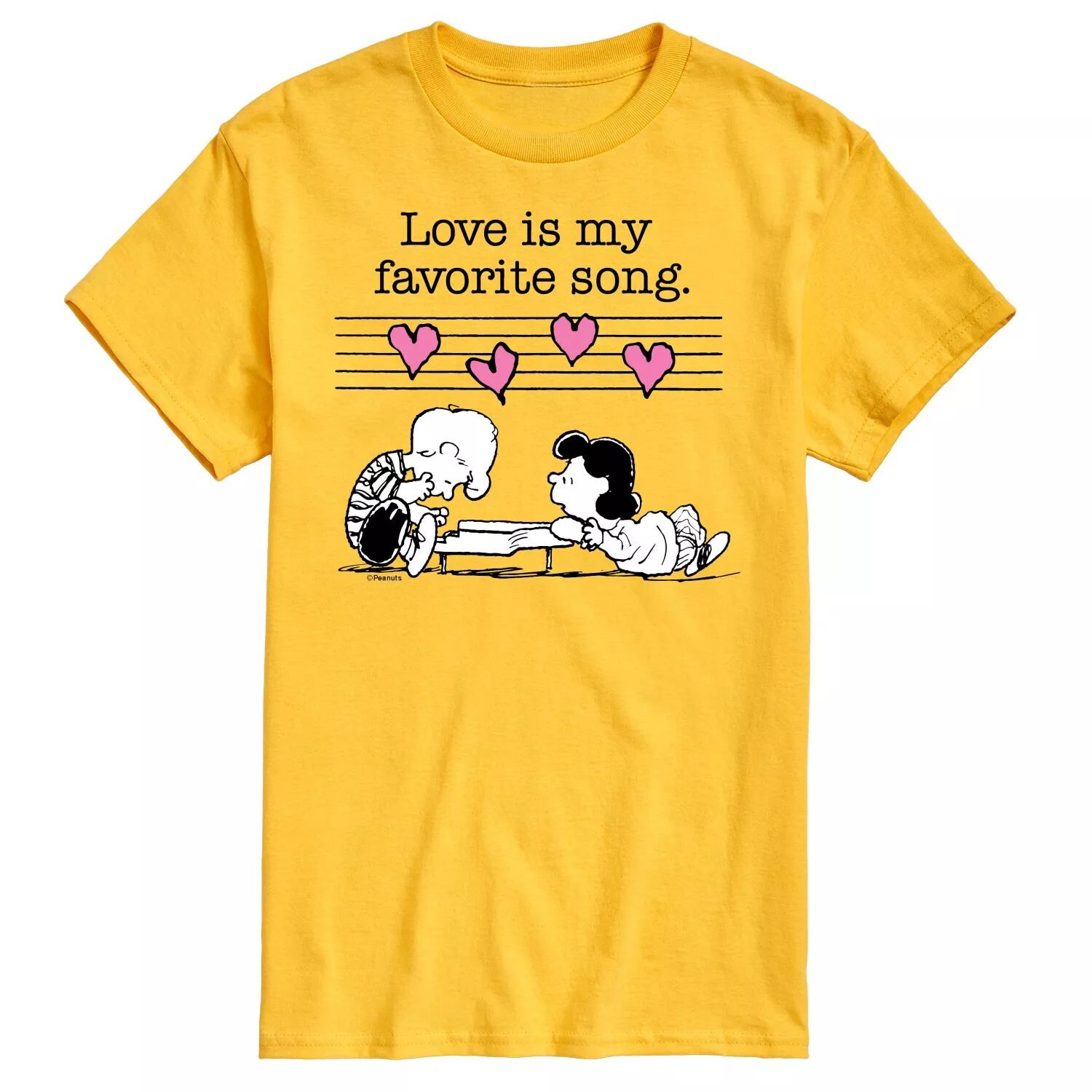

Мужская футболка Peanuts Valentine Piano Tee Licensed Character