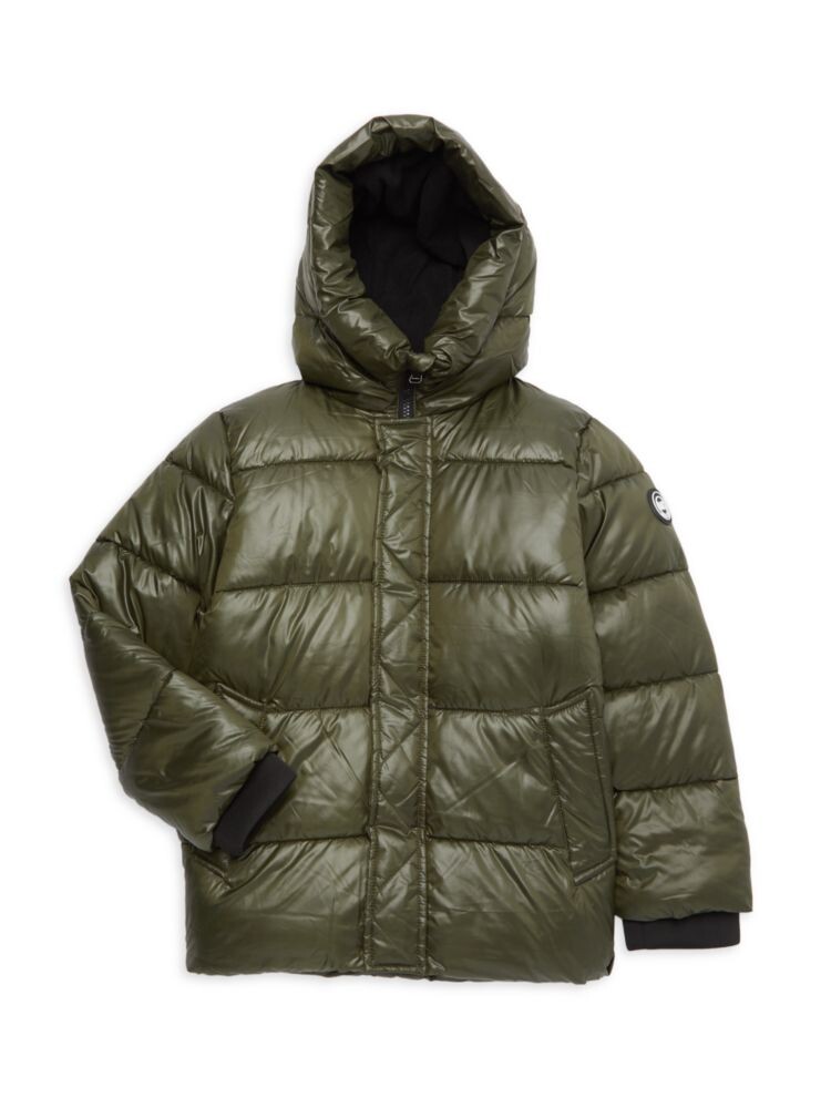 

Пуховик с капюшоном для маленького мальчика Michael Kors, цвет Dark Loden