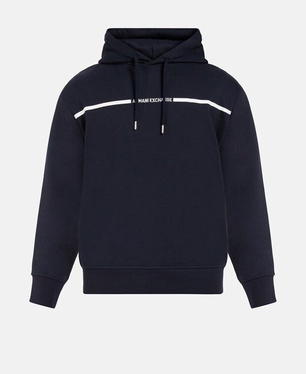 

Худи с капюшоном Armani Exchange, цвет Royal Blue