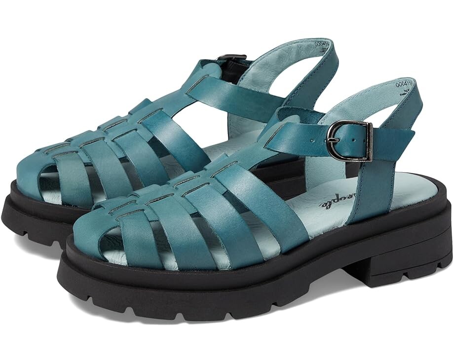 

Сандалии Free People Delaney Fisherman Platform, цвет Oasis Teal