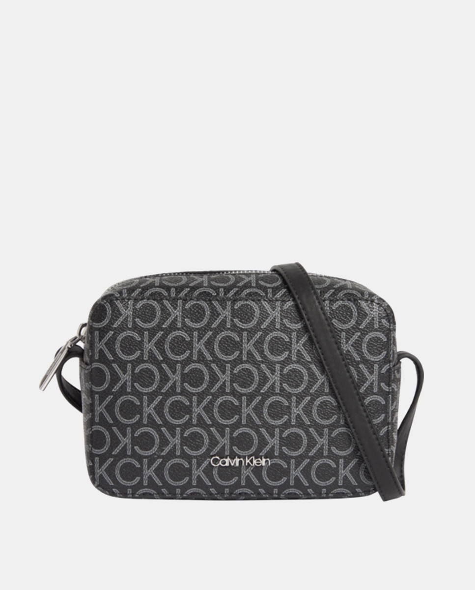 Маленькая черная сумка через плечо с монограммой Calvin Klein, черный сумка с длинной ручкой h