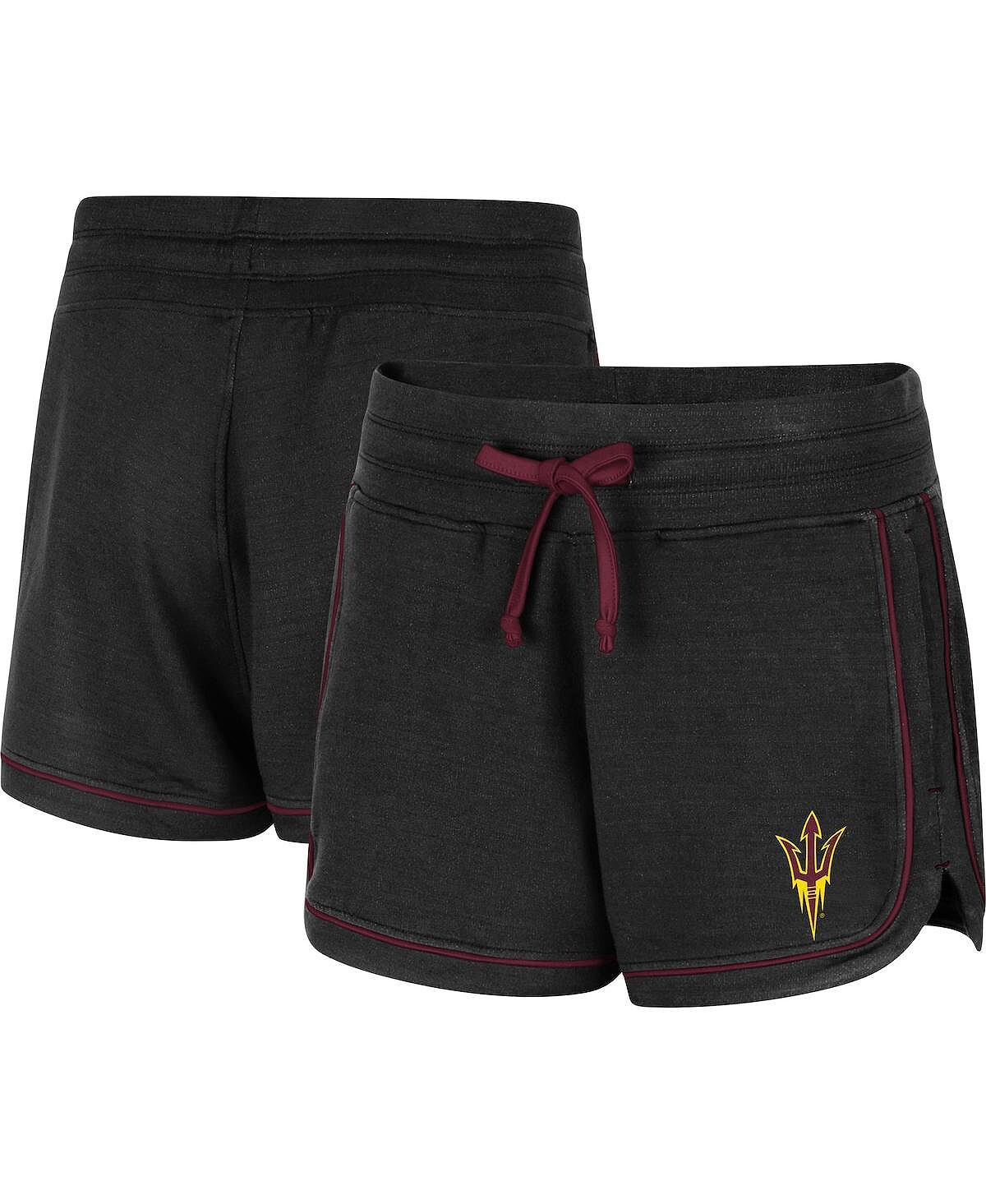 

Женские черные шорты Arizona State Sun Devils Lil Sebastian с меланжевым рисунком Colosseum