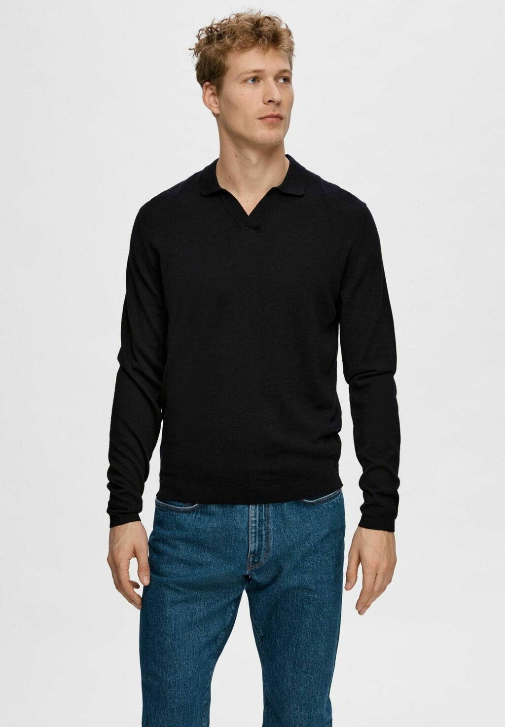 

Вязаный свитер Selected Homme, цвет sky captain