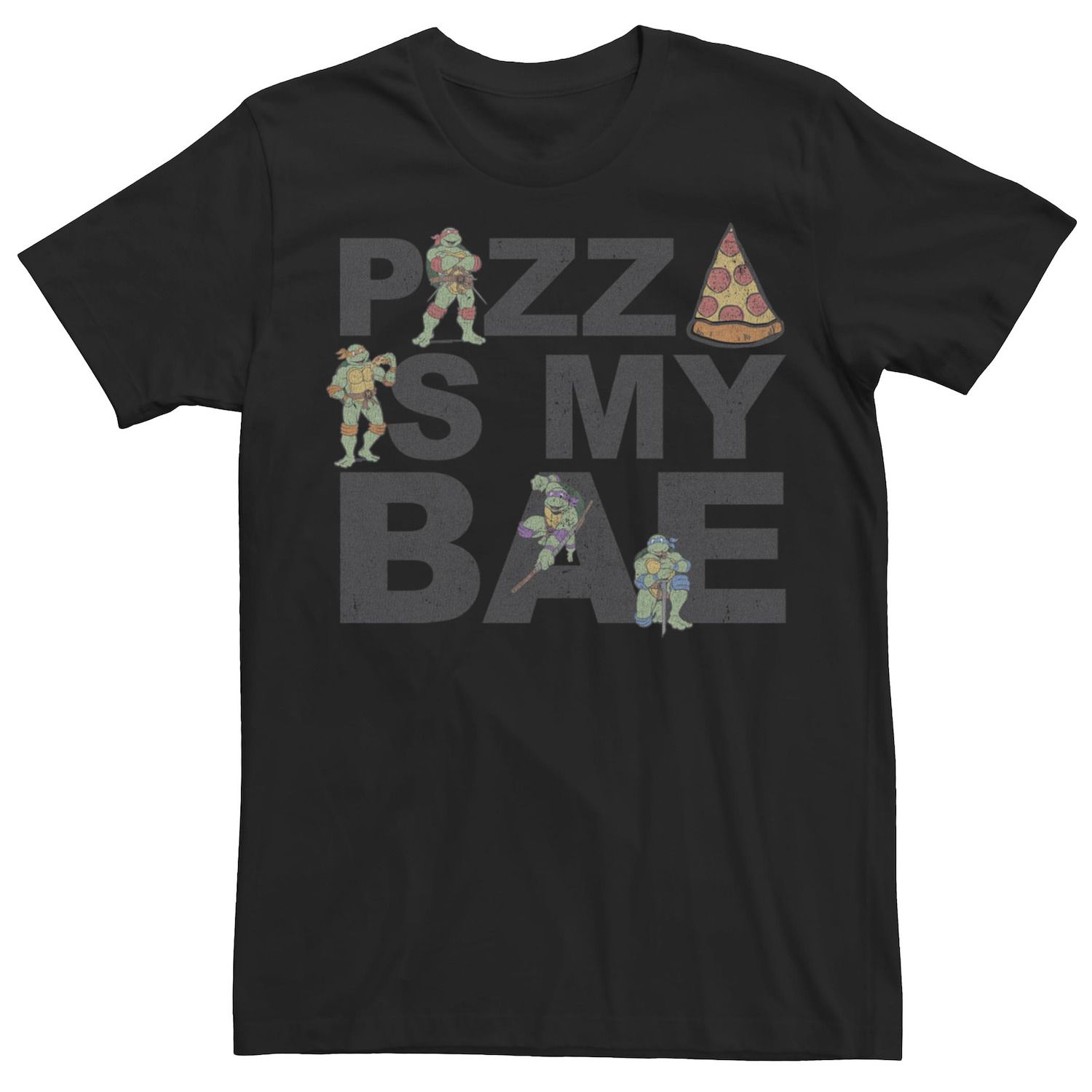 Мужская футболка «Черепашки-ниндзя» Pizza Is My Bae Licensed Character цена и фото