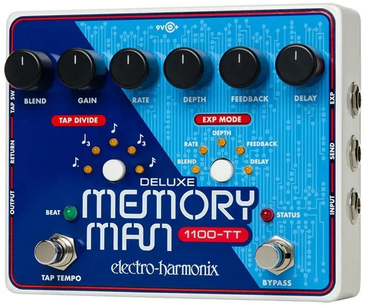 

Electro-Harmonix Deluxe Memory Man 1100-TT Педаль задержки с Tap Temp