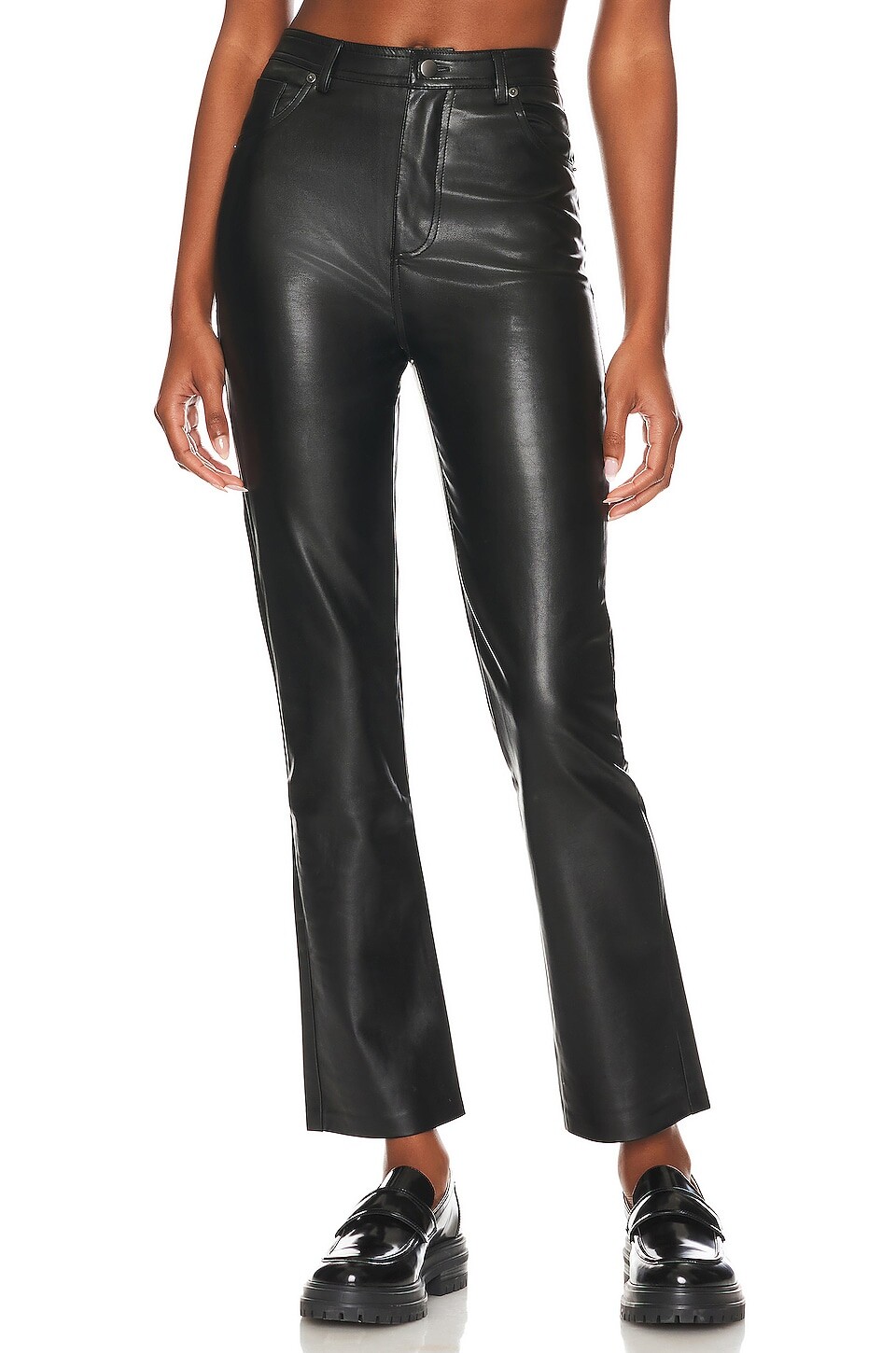 

Брюки Steve Madden Josie Faux Leather, черный