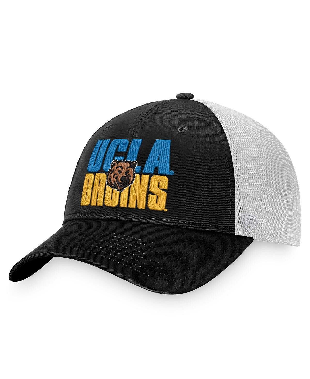 

Мужская черно-белая кепка UCLA Bruins Stockpile Trucker Snapback Top of the World