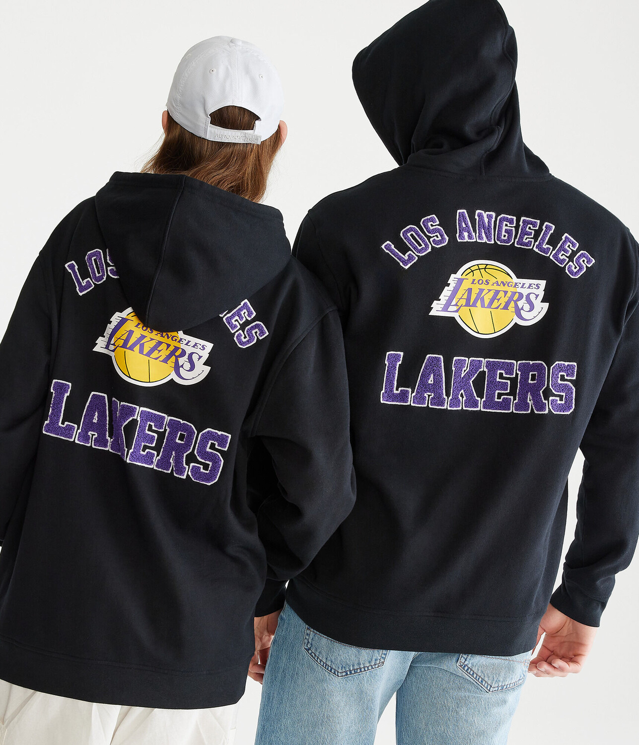 

Пуловер с капюшоном Los Angeles Lakers Aeropostale, черный