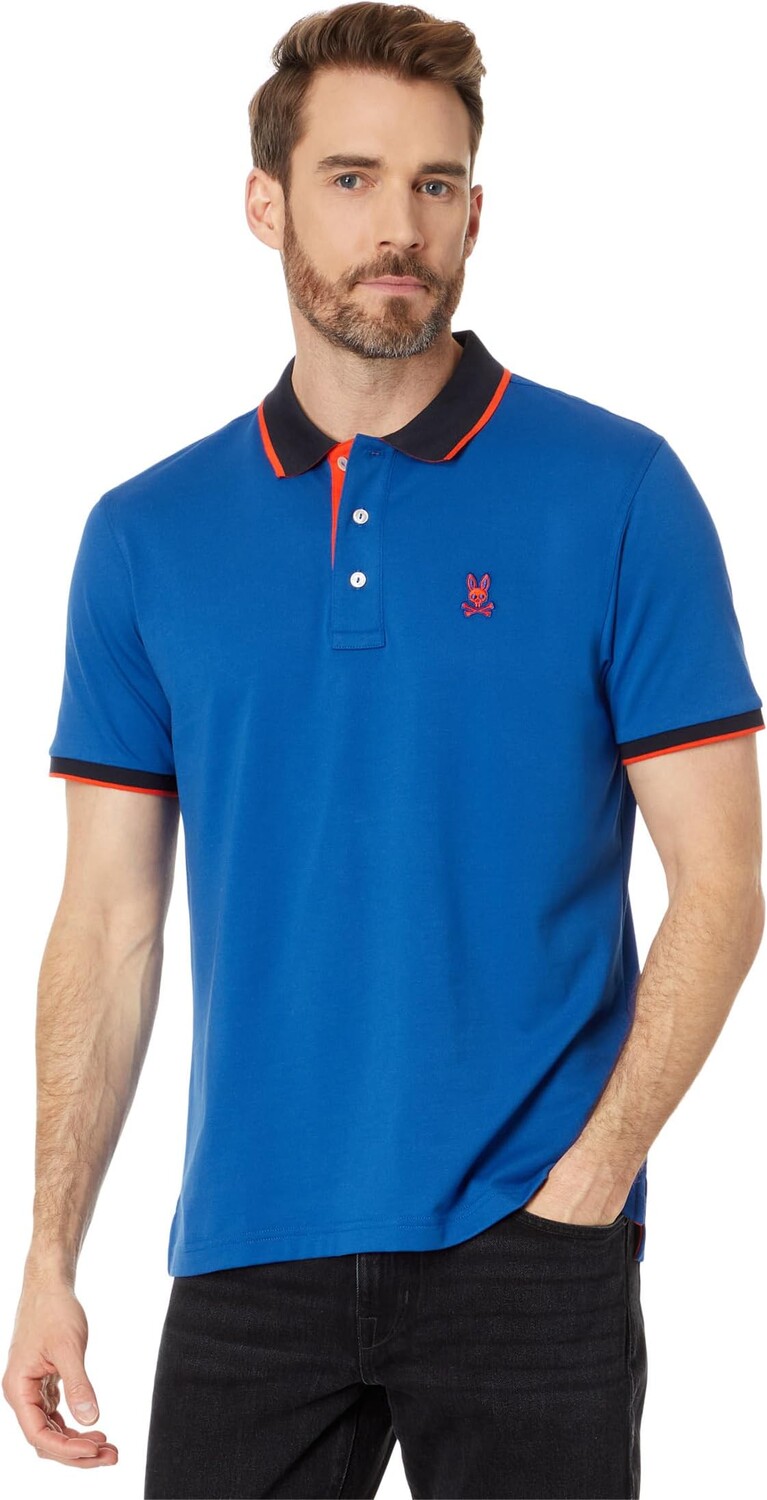 

Рубашка-поло Bradley Sport Polo Psycho Bunny, цвет Surf the Web
