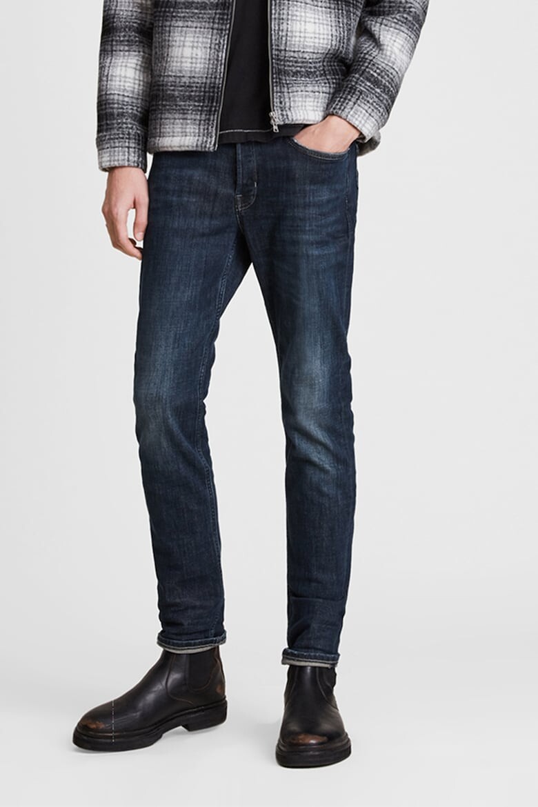 

Джинсы скинни Rex с потертым эффектом Allsaints, синий