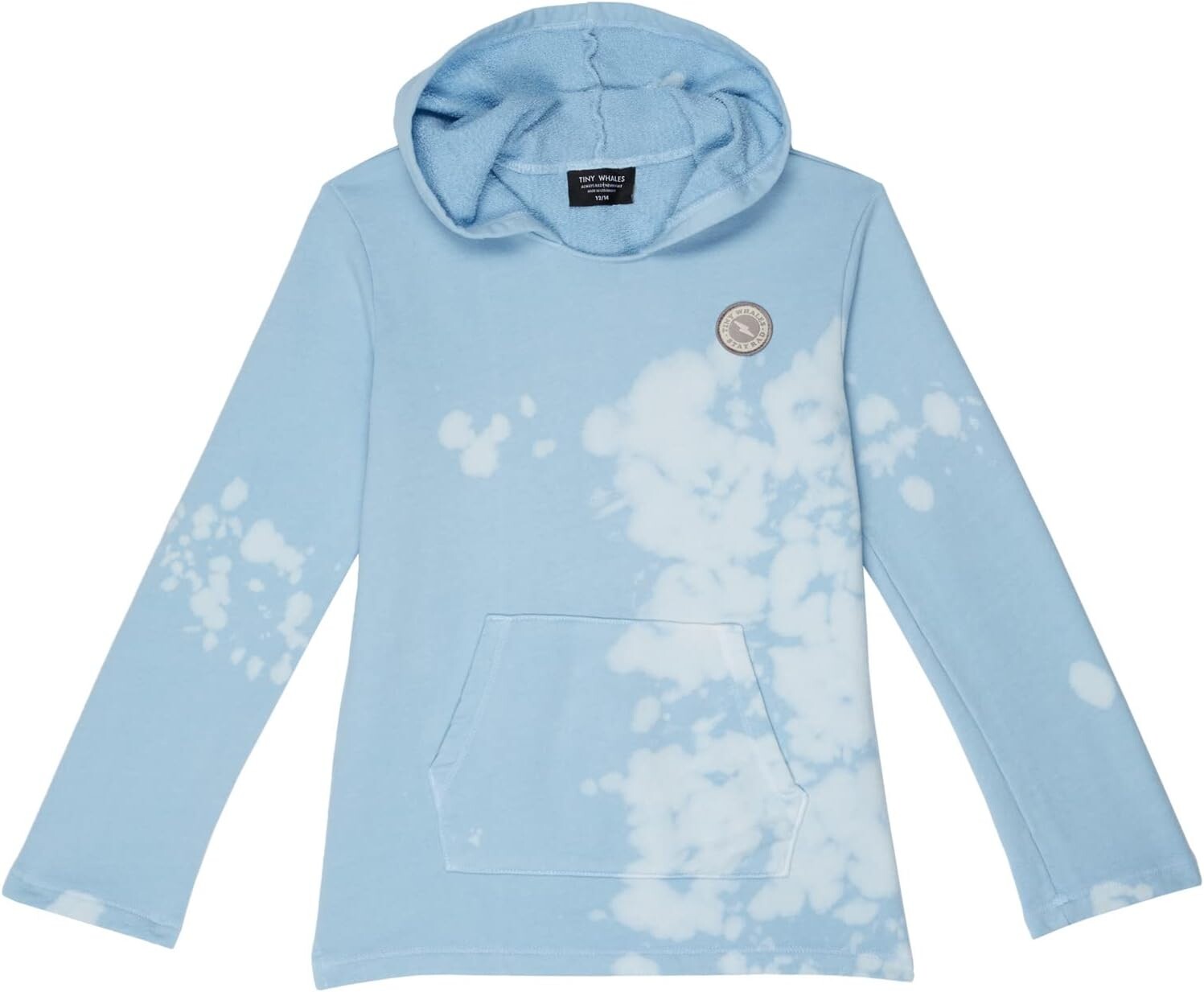 

Худи Tiny Whales Nimbus Hoodie, цвет Blue/Bleach Tie-Dye