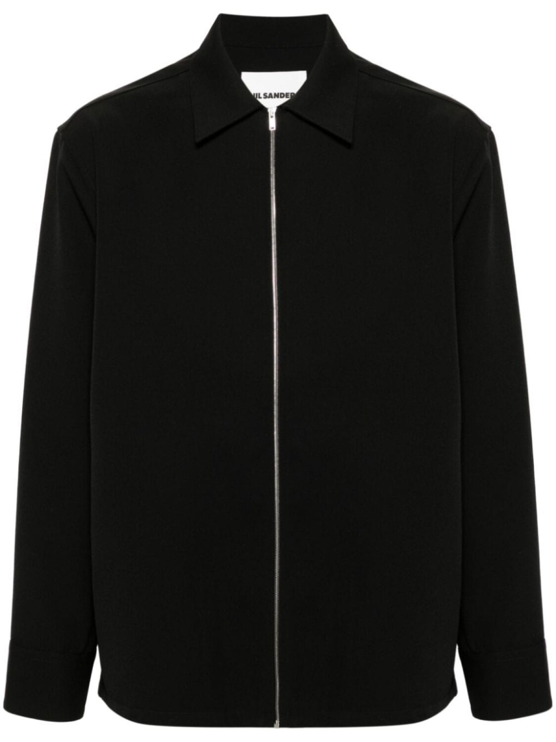 

Jil Sander рубашка из шерстяного габардина, черный