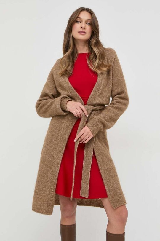 

Шерстяной кардиган Marella, коричневый