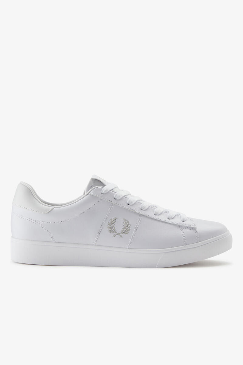 Кожаные кроссовки Spencer Fred Perry, белый белые кожаные кроссовки fred perry spencer