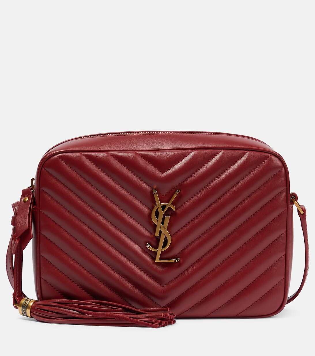 

Кожаная сумка через плечо Lou Camera Saint Laurent, красный