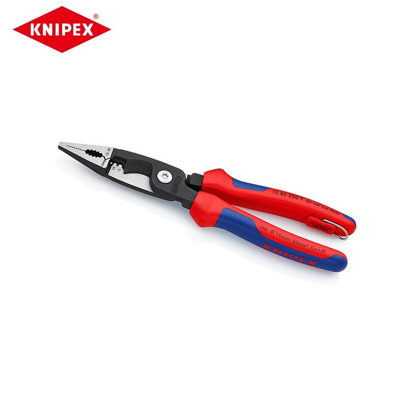 KNIPEX многофункциональные плоскогубцы для электрика, острогубцы, диагональные плоскогубцы, плоскогубцы для электрика 13 82 200 T по индивидуальному заказу (срок поставки 4-8 недель)