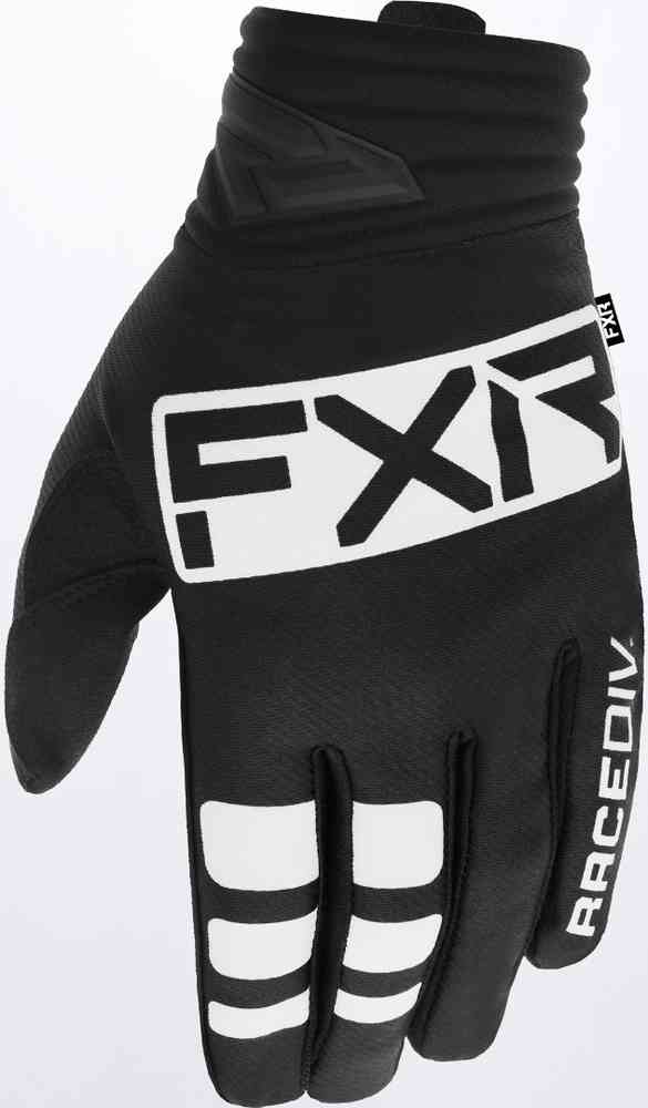 Перчатки Prime для мотокросса FXR, черно-белый перчатки fxr prime для мотокросса серый желтый