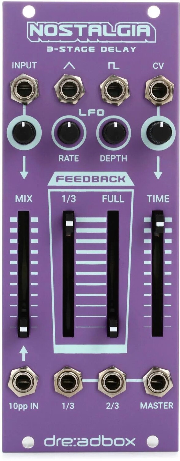 

Модуль Eurorack с трехступенчатой ​​задержкой Dreadbox Nostalgia