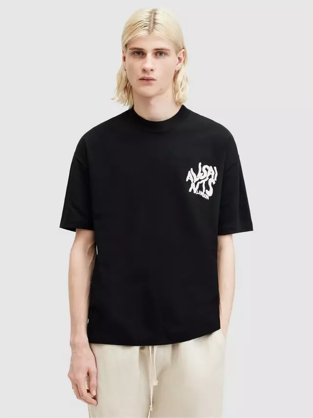 

Футболка AllSaints Orlando Short Sleeve Crew, цвет washed/black
