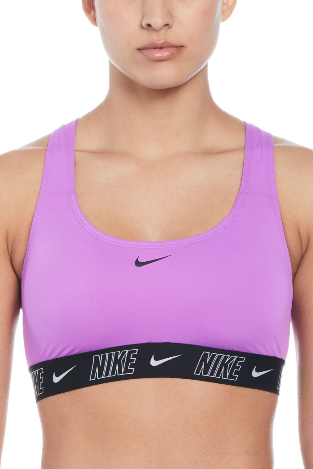 

Бикини в стиле боксера с логотипом на ленте Nike, фиолетовый
