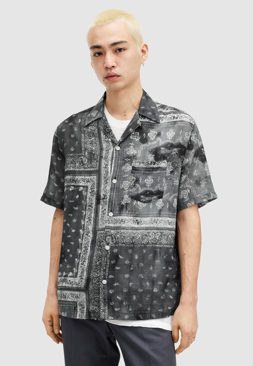 

Рубашка AllSaints, черный
