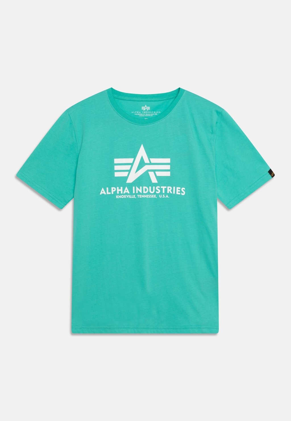 

Футболка с принтом Alpha Industries, цвет atomic geen