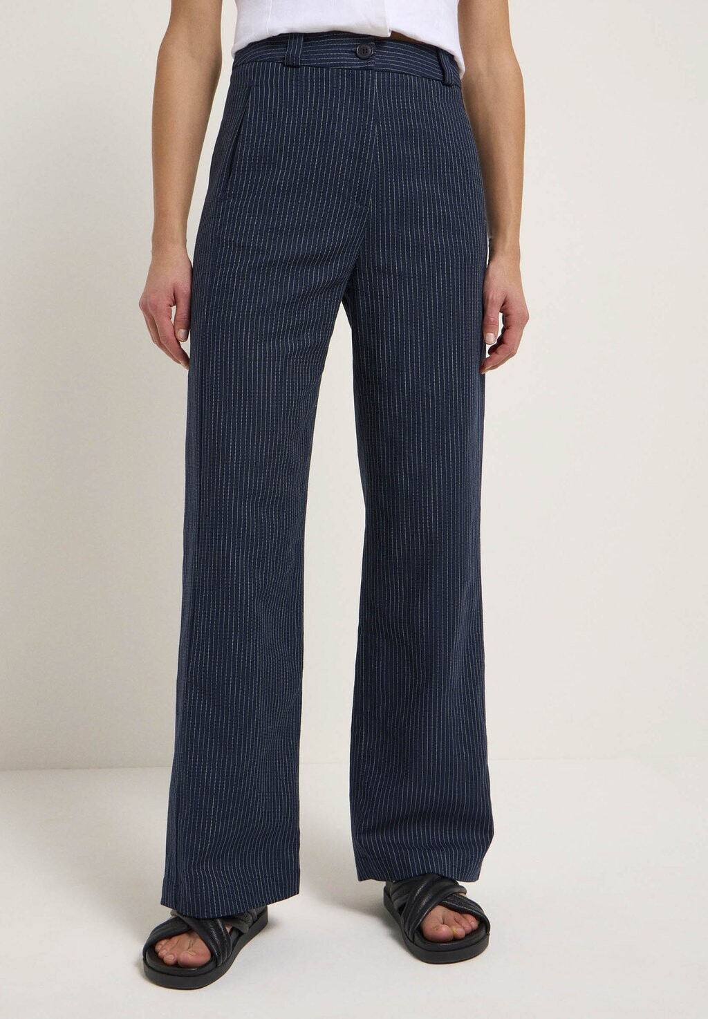 

Брюки NADELSTREIFEN MARLENE LANIUS, цвет night blue off white