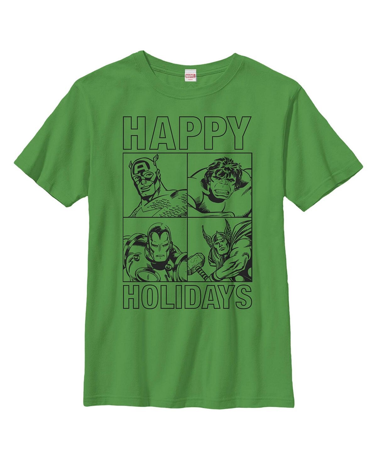 

Детская футболка Happy Hero Holiday для мальчиков Marvel