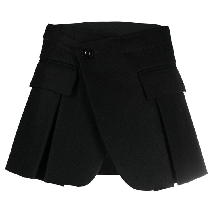 

Шорты Sacai Silk Wool 'Black', черный