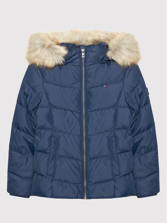 

Пуховик стандартного кроя Tommy Hilfiger, синий