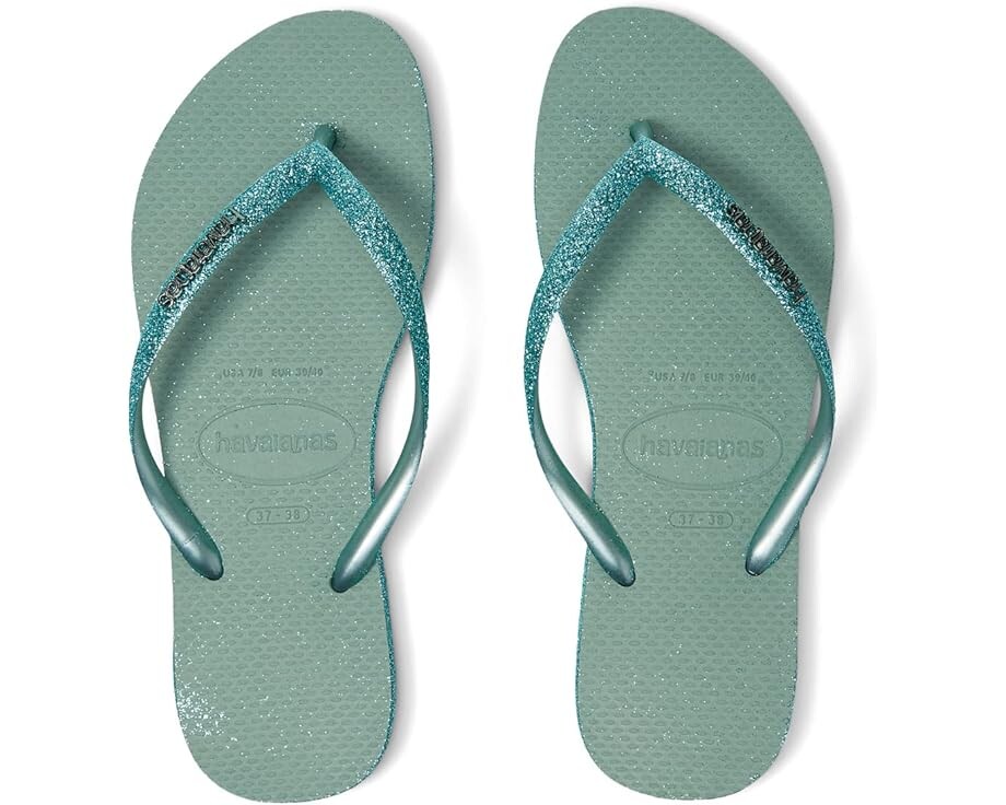 

Сандалии Havaianas Slim Sparkle II Flip Flop Sandal, цвет Clay