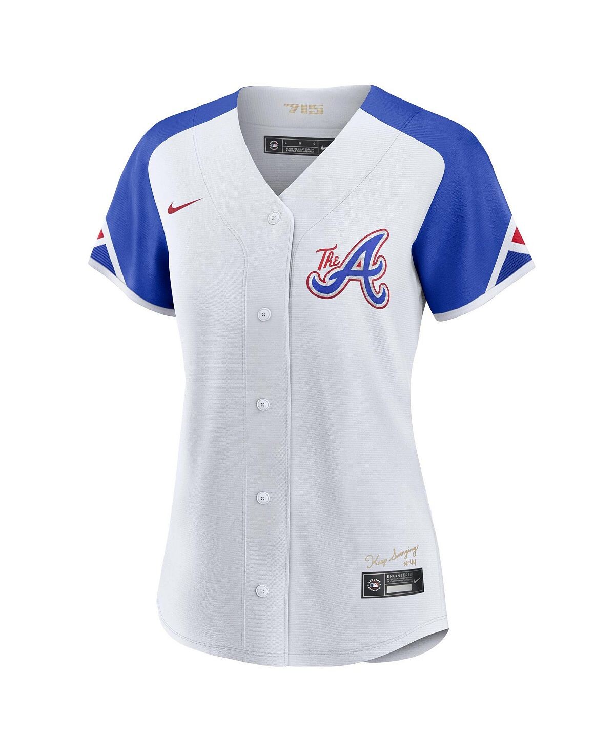 

Женская белая футболка Atlanta Braves 2023 City Connect Replica Nike, белый