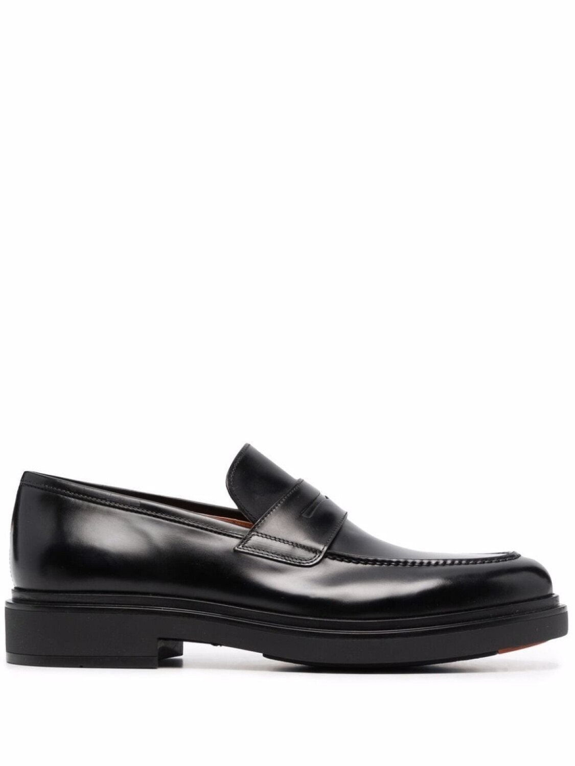 

Santoni пенни-лоферы без застежки, черный