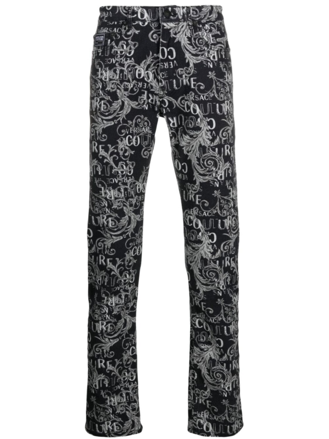 

Versace Jeans Couture прямые джинсы с логотипом, черный