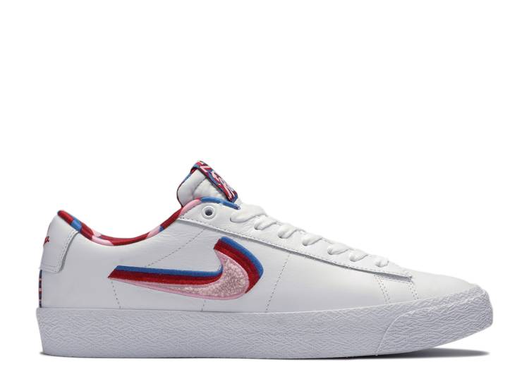 

Кроссовки Nike PARRA X BLAZER LOW GT SB QS, белый, Белый;серый