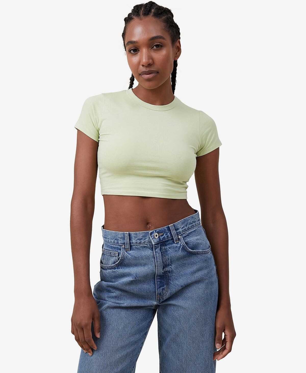 

Женская укороченная футболка микро COTTON ON