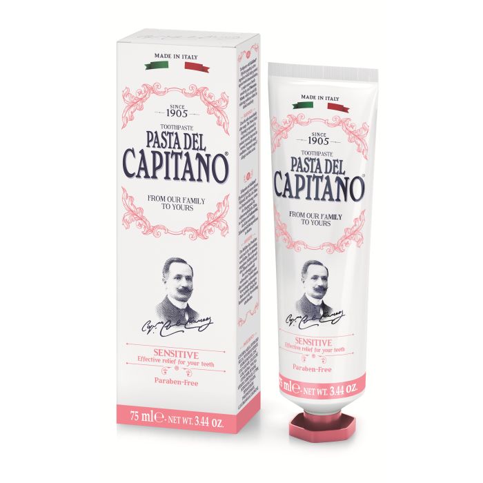 Зубная паста Dentífrico Sensitivo Pasta Del Capitano, 75 ml набор для чистки зубов pasta del capitano дорожный набор 25 мл