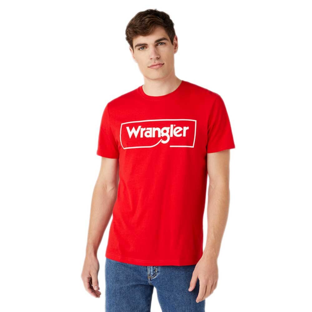 

Футболка Wrangler Frame Logo, красный