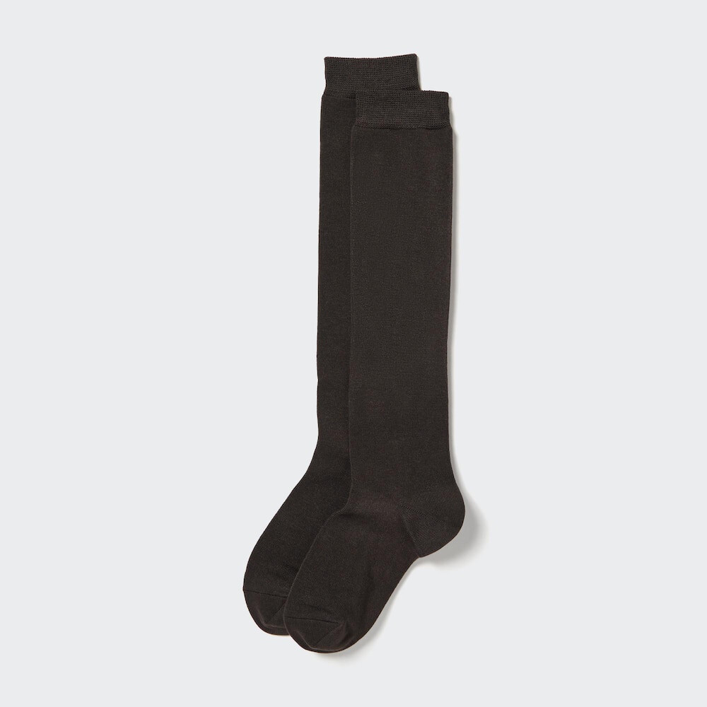 

Женские носки Uniqlo HEATTECH высокие, темно-коричневый