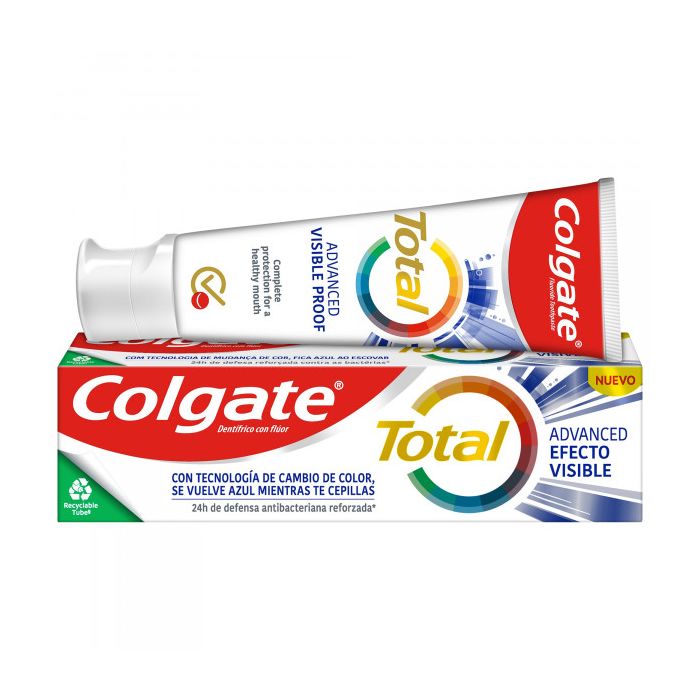 Зубная паста Acción Total Efecto Visible Pasta de Dientes Colgate, 75 ml зубная паста maximum protect menta pasta de dientes colgate 75 ml