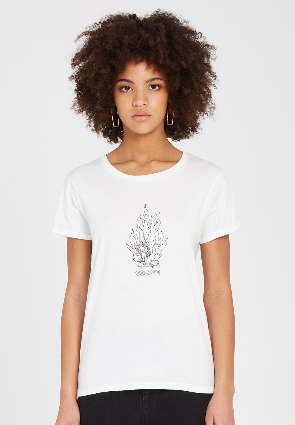

Футболка с принтом Volcom, Черный