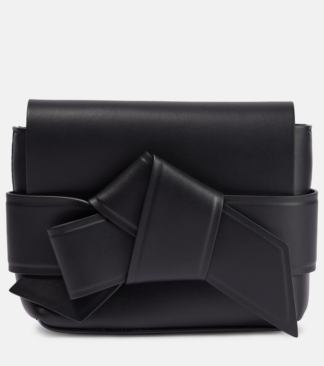 

Миниатюрная кожаная сумка через плечо musubi Acne Studios, черный